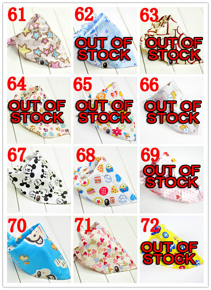 LOT DE 3 &agrave; 10 BANDANA BIBS Bavoir BEBE Coton FILLE ET